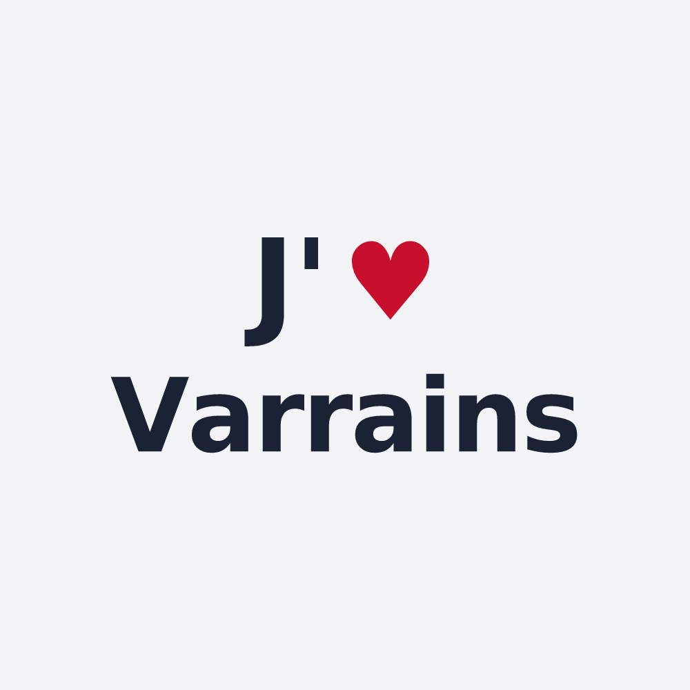 Poster personnalisé Varrains — design J'aime Varrains