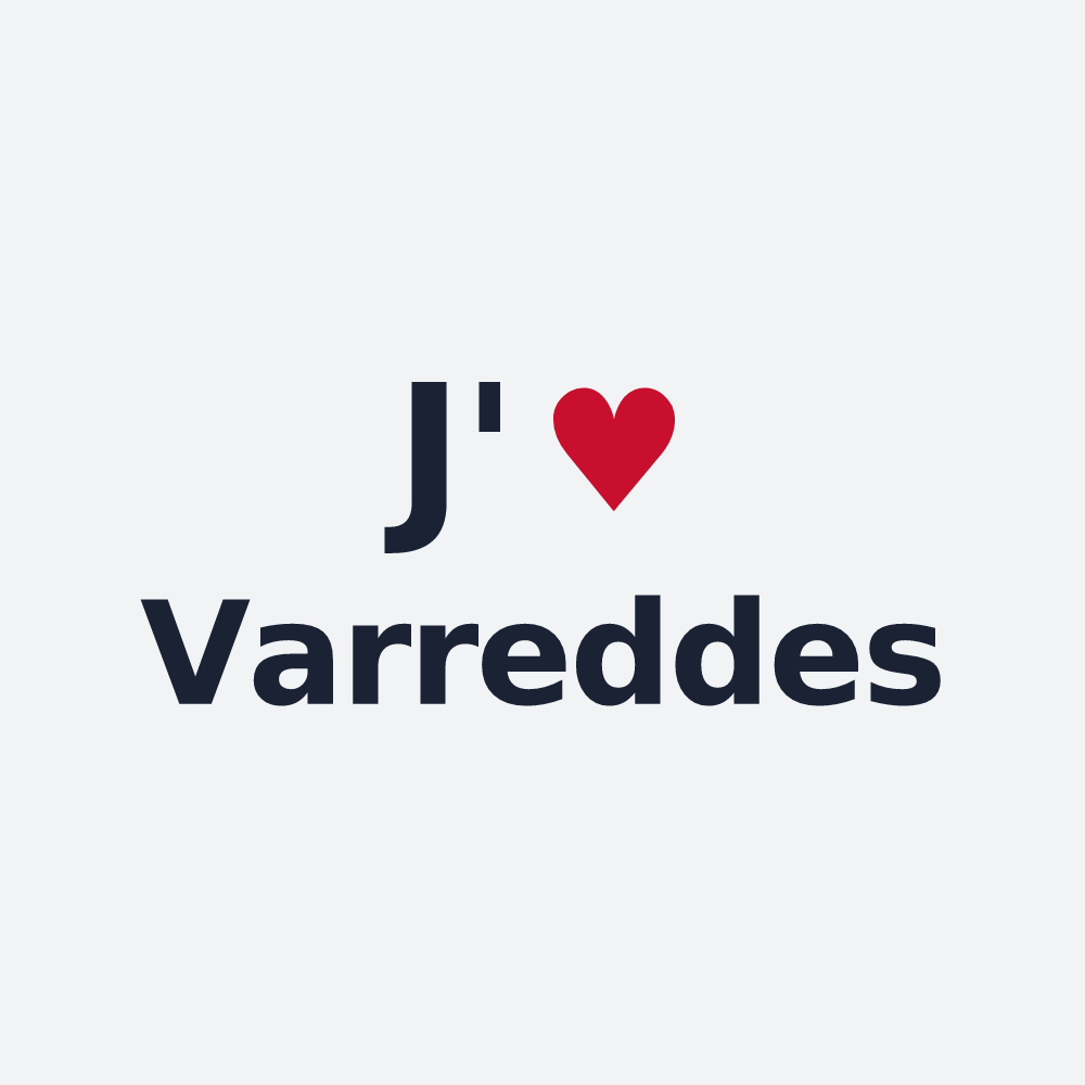Poster personnalisé Varreddes — design J'aime Varreddes