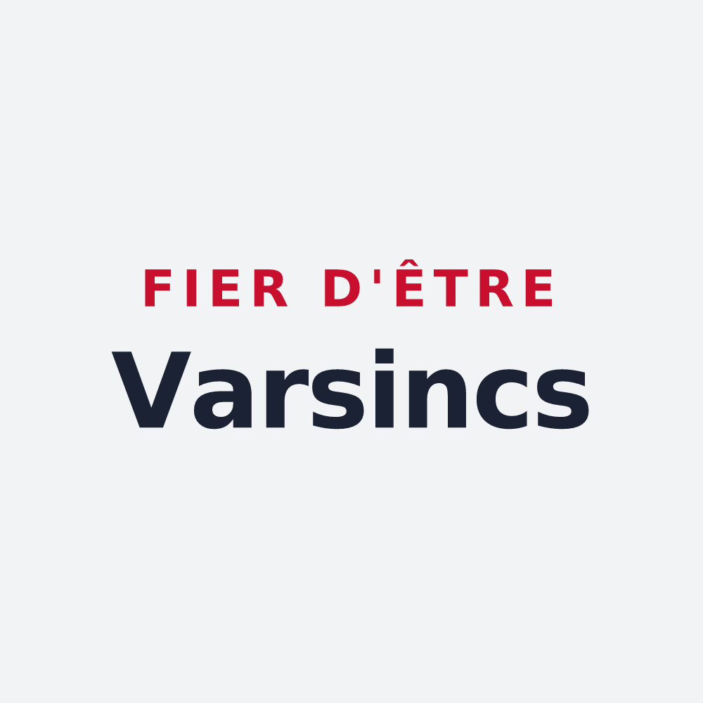 Poster « Fier d'être Varsincs » — design pour Vars