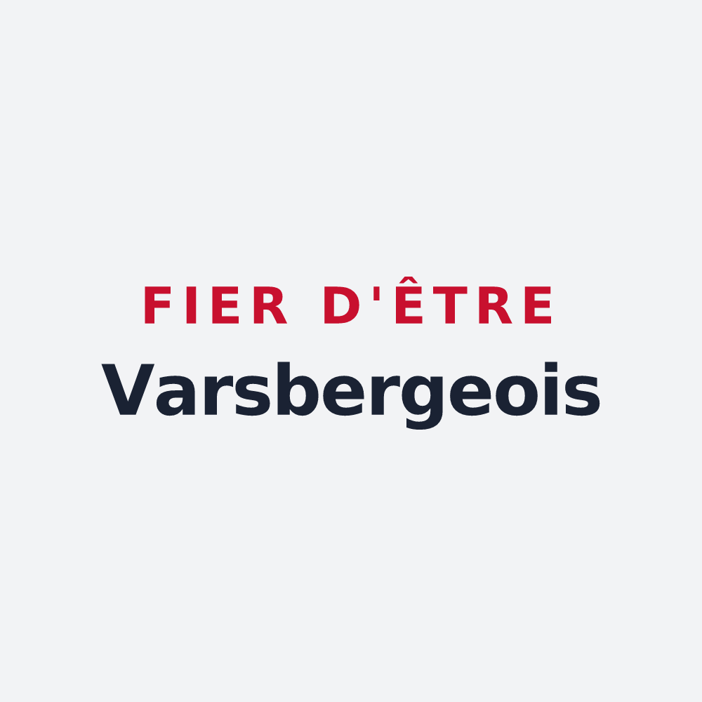Poster « Fier d'être Varsbergeois » — design pour Varsberg