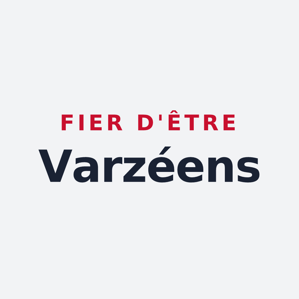 Poster « Fier d'être Varzéens » — design pour Varzay