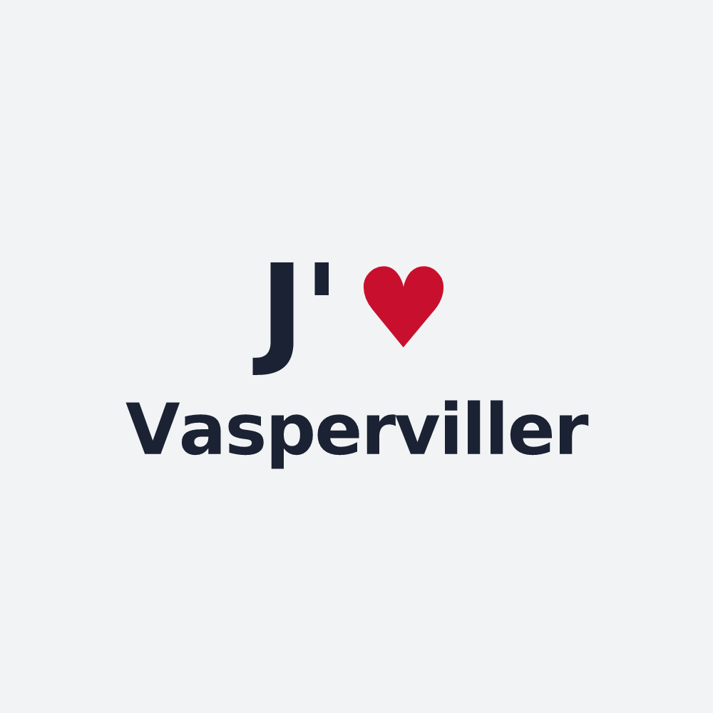 Poster personnalisé Vasperviller — design J'aime Vasperviller