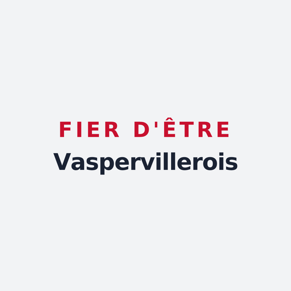 Poster « Fier d'être Vaspervillerois » — design pour Vasperviller