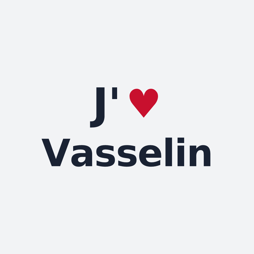 Poster personnalisé Vasselin — design J'aime Vasselin