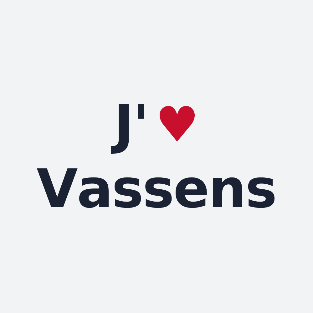 Poster personnalisé Vassens — design J'aime Vassens