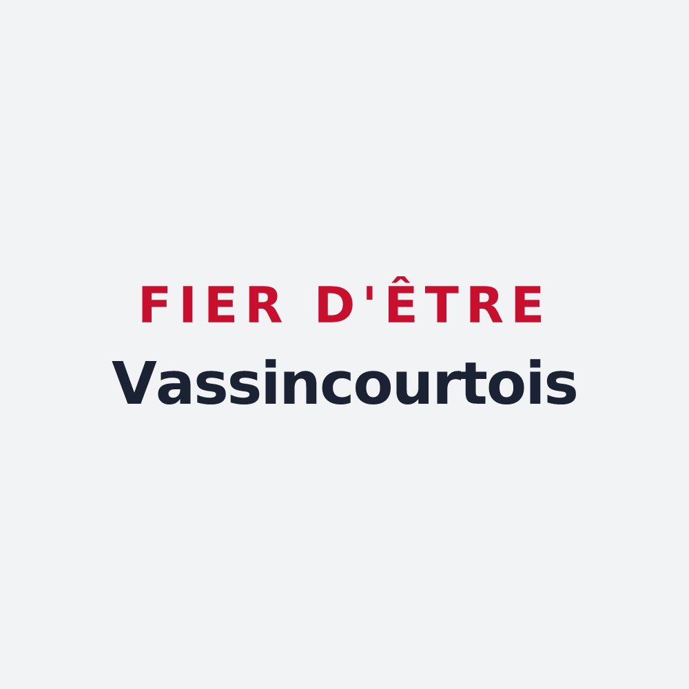 Poster « Fier d'être Vassincourtois » — design pour Vassincourt