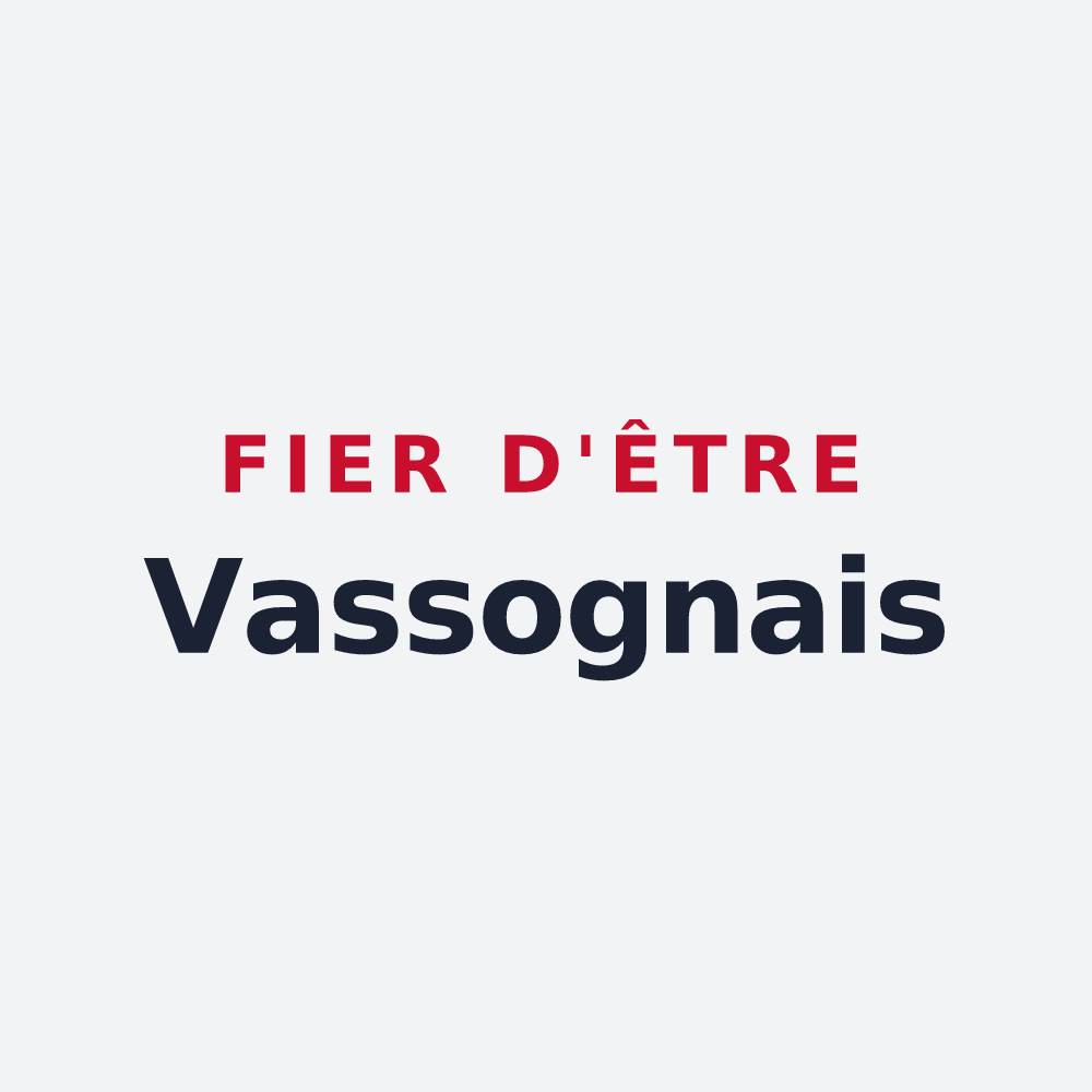 Poster « Fier d'être Vassognais » — design pour Vassogne