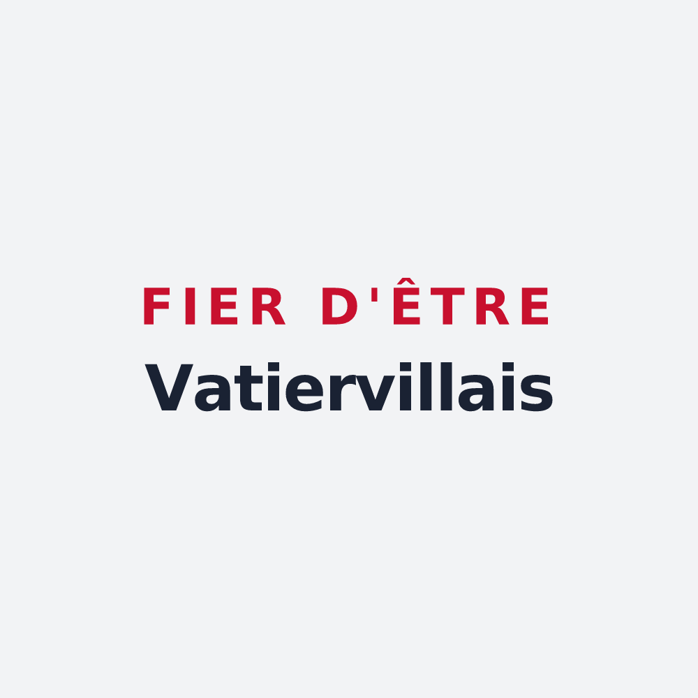 Poster « Fier d'être Vatiervillais » — design pour Vatierville