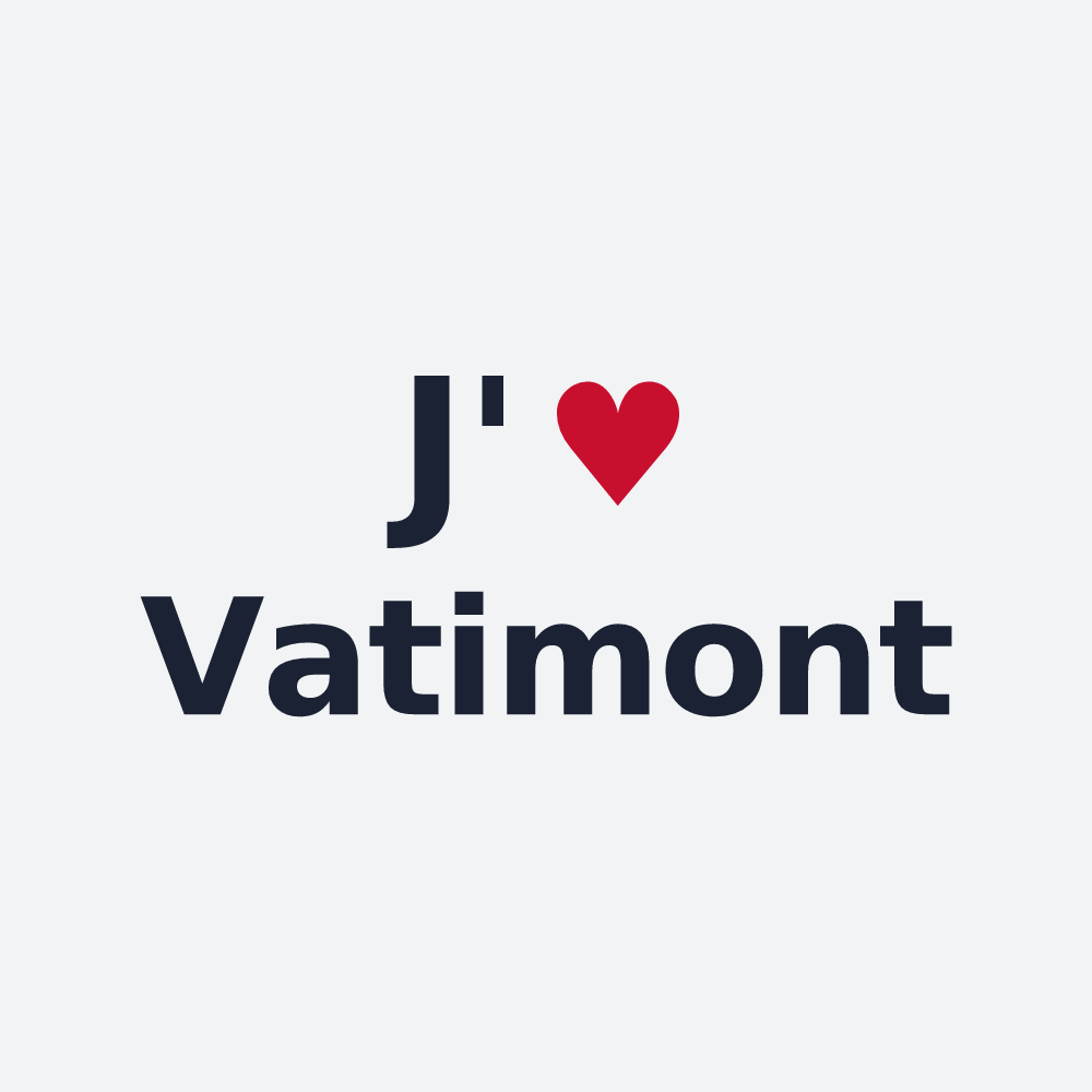 Poster personnalisé Vatimont — design J'aime Vatimont