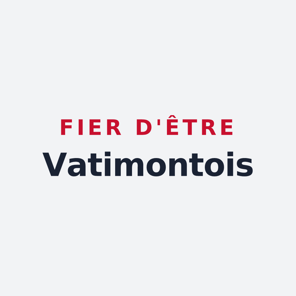Poster « Fier d'être Vatimontois » — design pour Vatimont