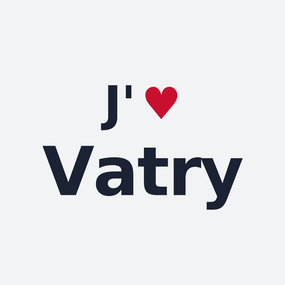 Poster personnalisé Vatry — design J'aime Vatry