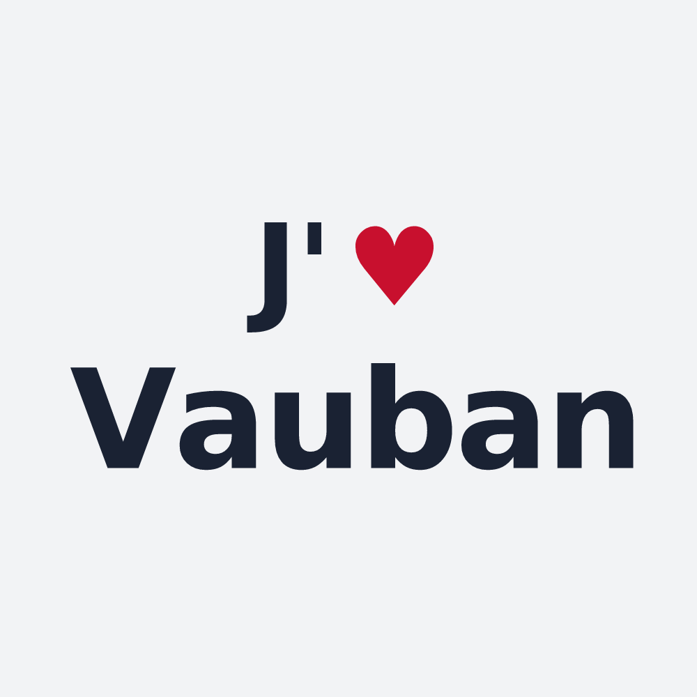 Poster personnalisé Vauban — design J'aime Vauban