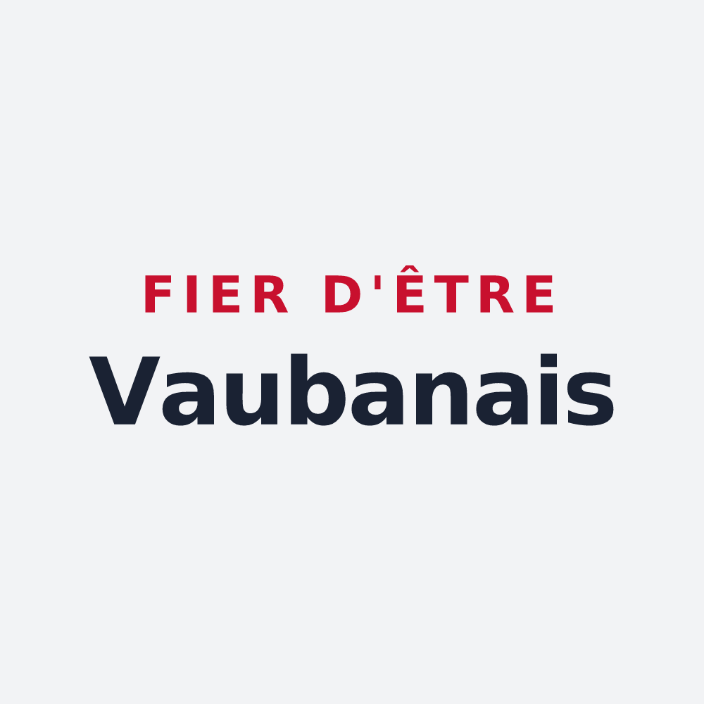 Poster « Fier d'être Vaubanais » — design pour Vauban