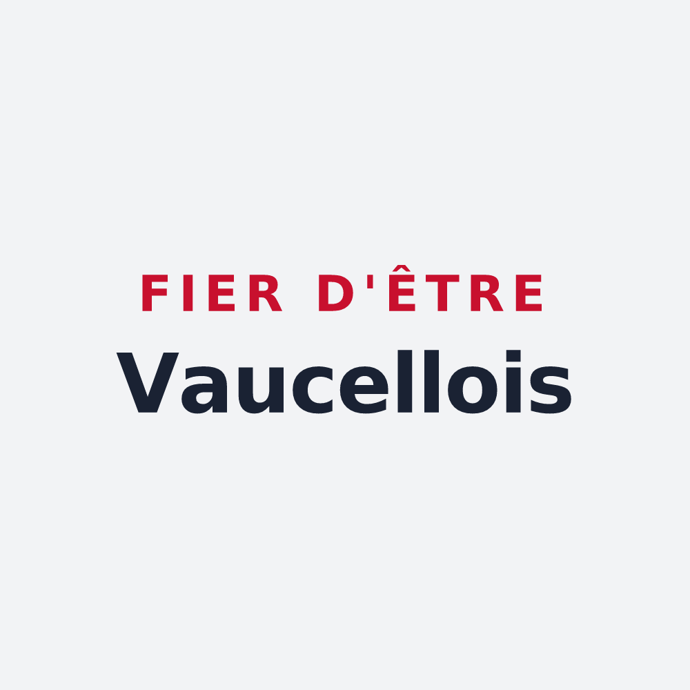 Poster « Fier d'être Vaucellois » — design pour Vaucelles