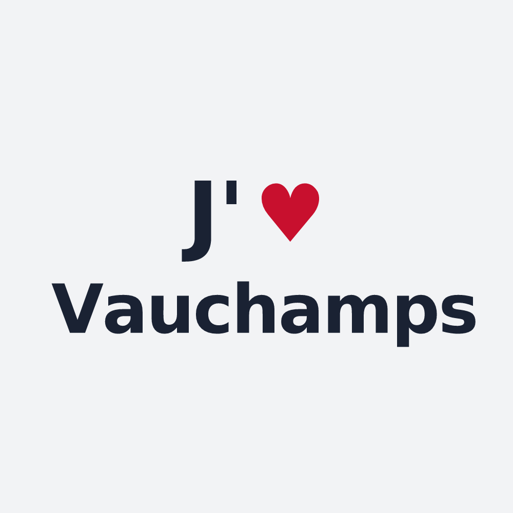 Poster personnalisé Vauchamps — design J'aime Vauchamps