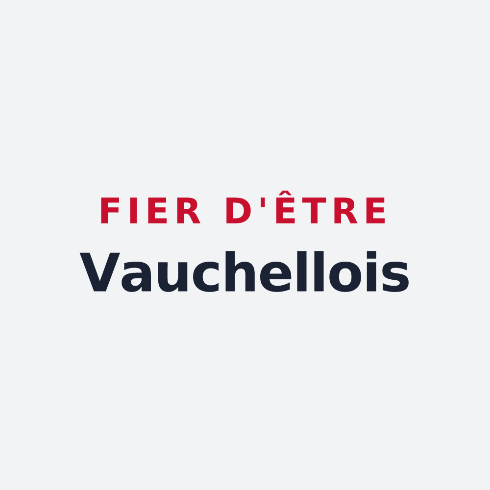 Poster « Fier d'être Vauchellois » — design pour Vauchelles
