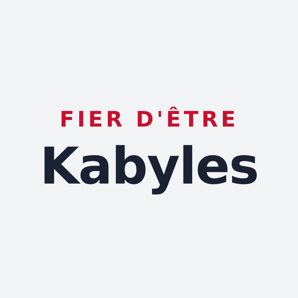Poster « Fier d'être Kabyles » — design pour Vauchonvilliers