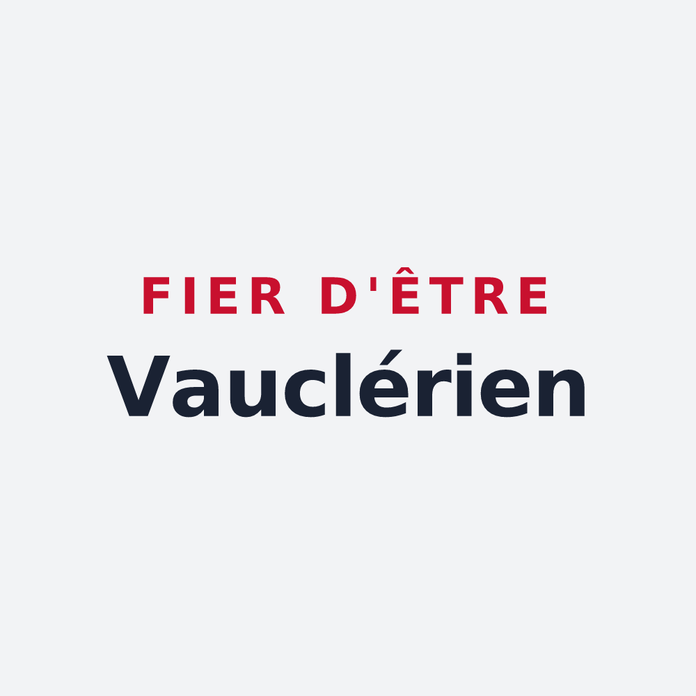 Poster « Fier d'être Vauclérien » — design pour Vauclerc
