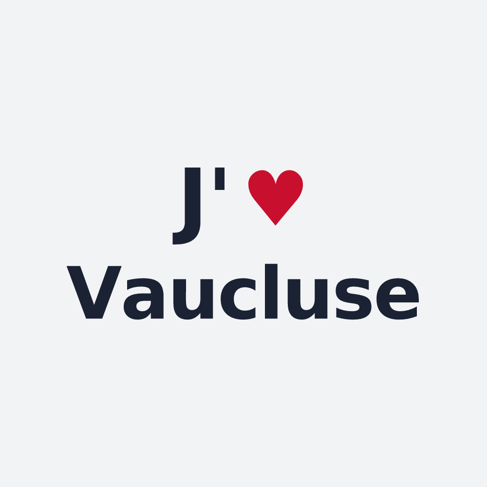 Poster personnalisé Vaucluse — design J'aime Vaucluse