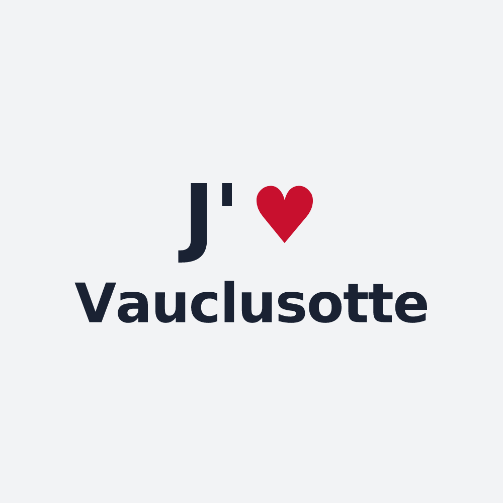 Poster personnalisé Vauclusotte — design J'aime Vauclusotte