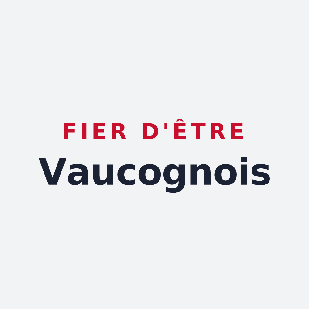 Poster « Fier d'être Vaucognois » — design pour Vaucogne