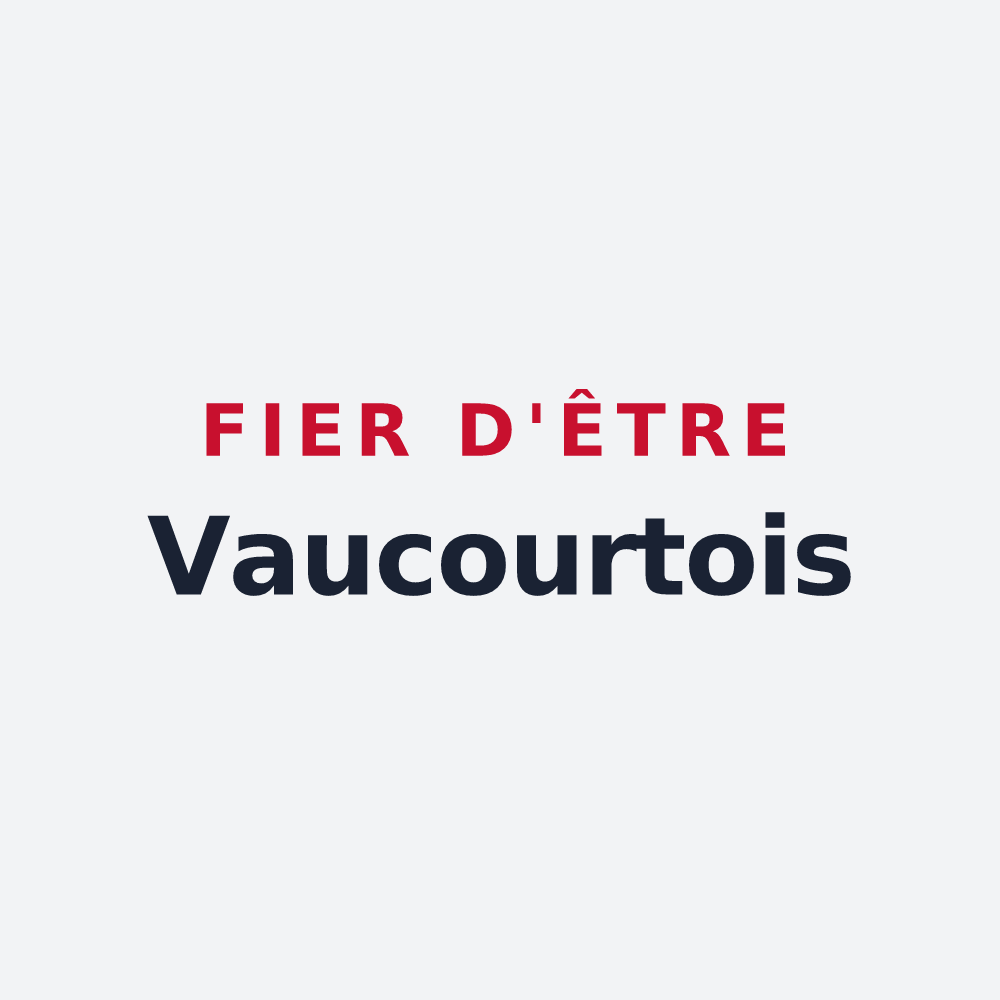 Poster « Fier d'être Vaucourtois » — design pour Vaucourt