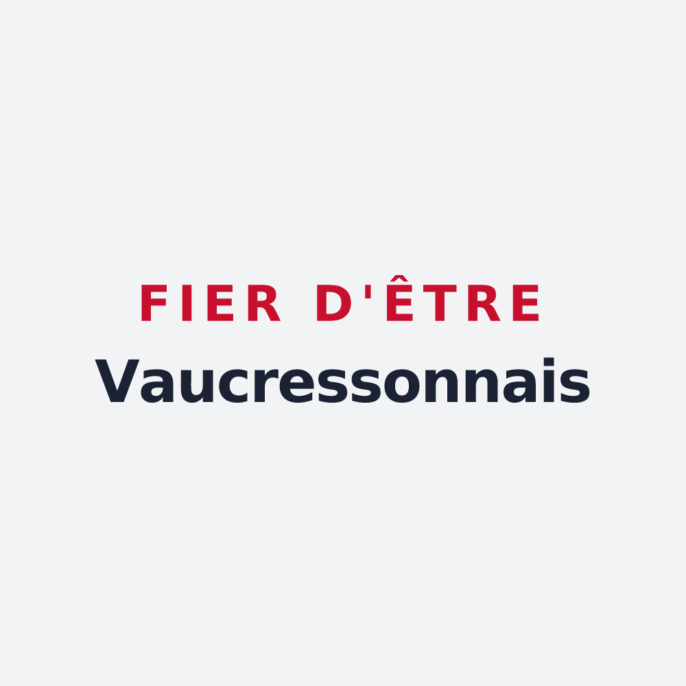 Poster « Fier d'être Vaucressonnais » — design pour Vaucresson