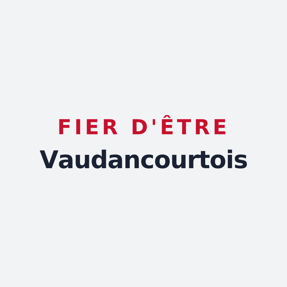 Poster « Fier d'être Vaudancourtois » — design pour Vaudancourt