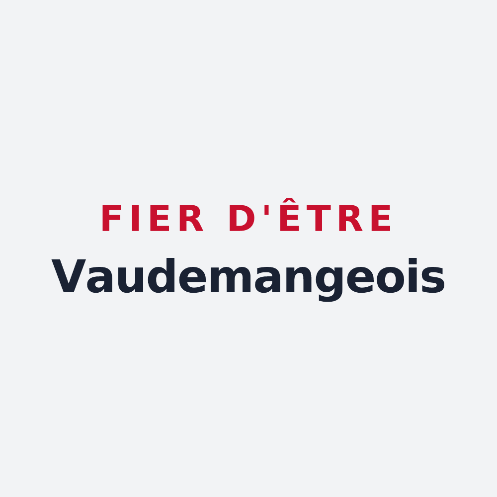 Poster « Fier d'être Vaudemangeois » — design pour Vaudemange