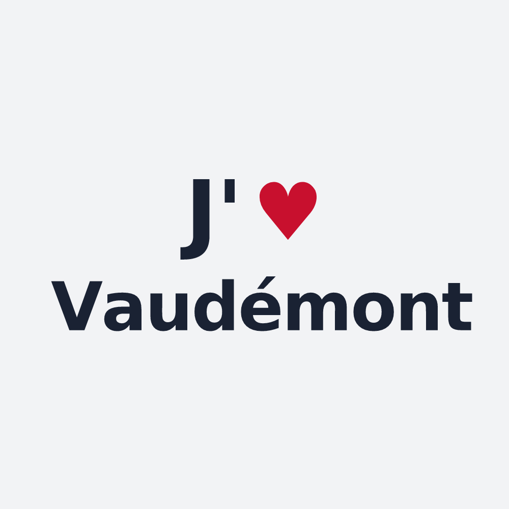 Poster personnalisé Vaudémont — design J'aime Vaudémont