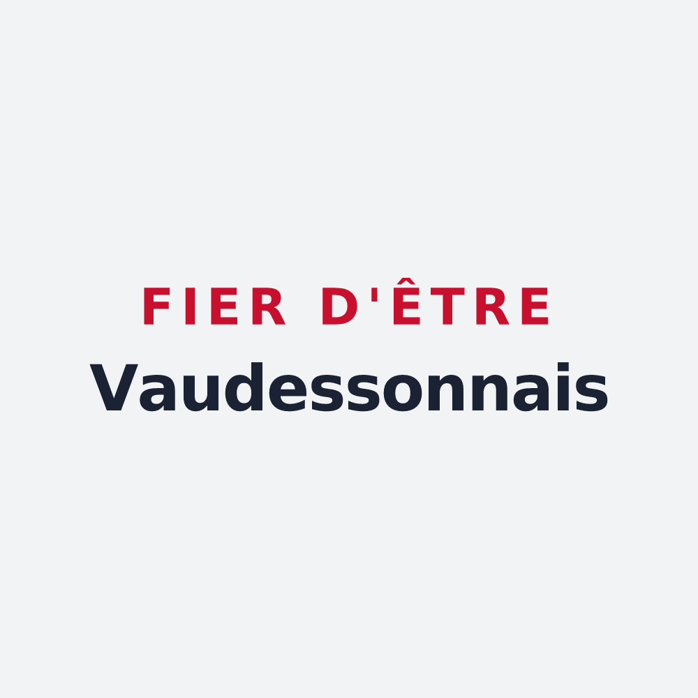 Poster « Fier d'être Vaudessonnais » — design pour Vaudesson