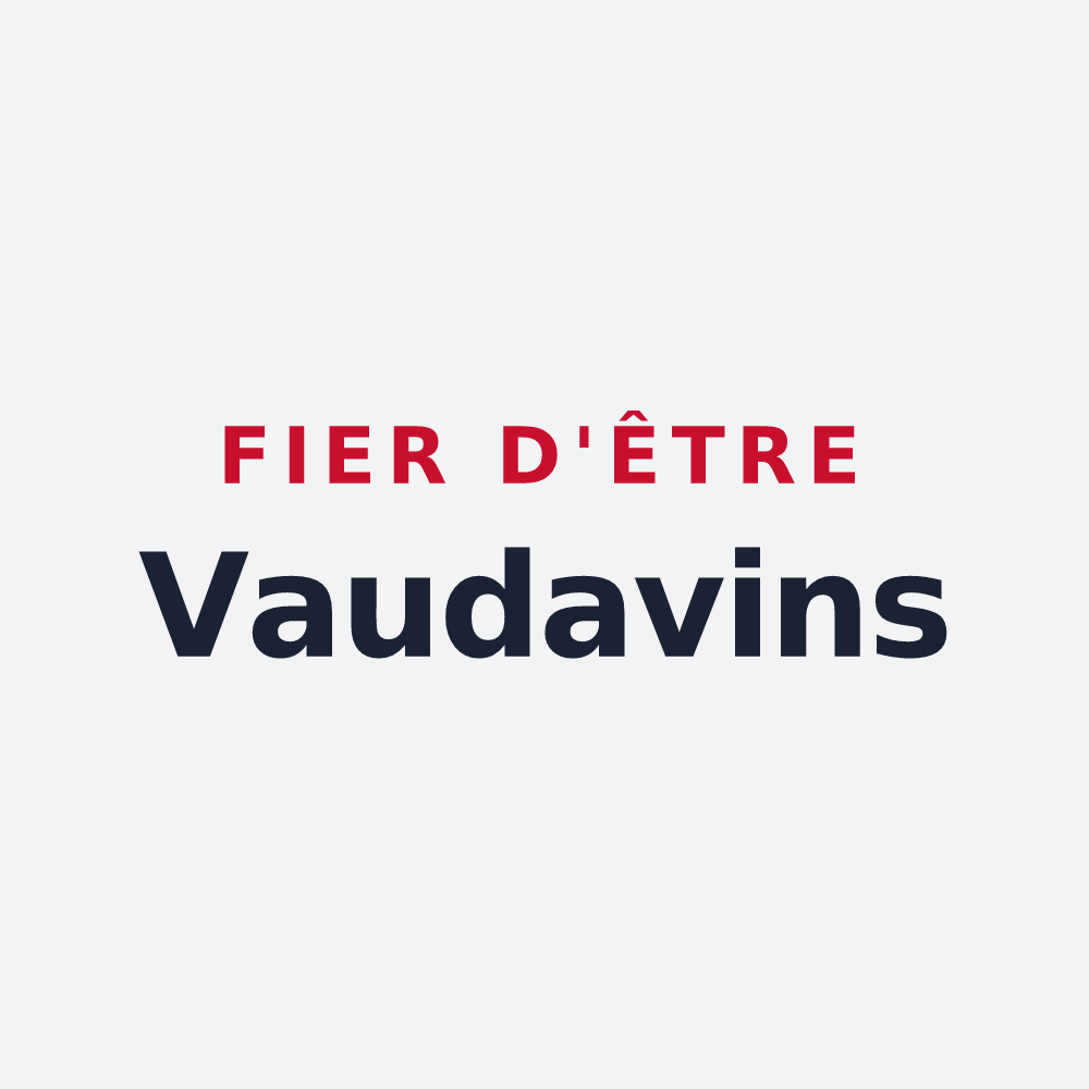Poster « Fier d'être Vaudavins » — design pour Vaudevant