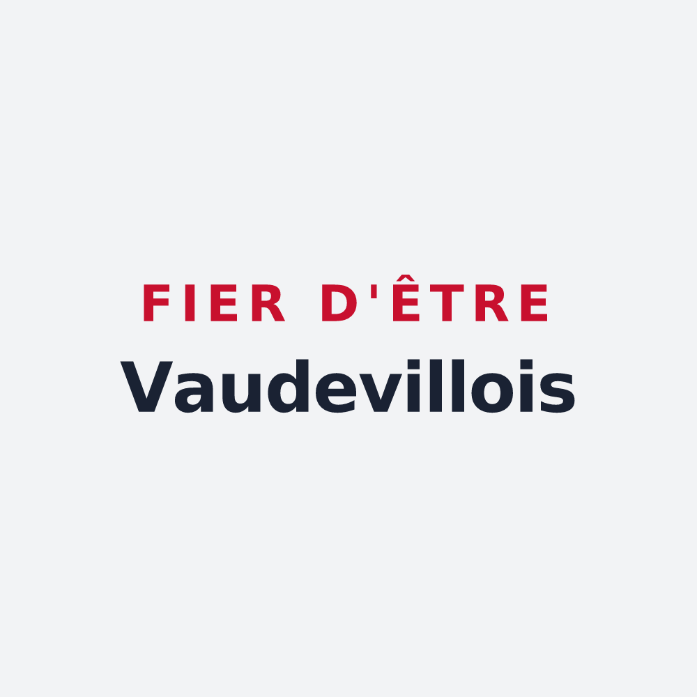 Poster « Fier d'être Vaudevillois » — design pour Vaudeville-le-Haut