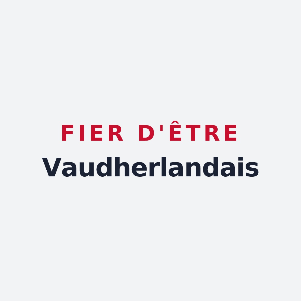 Poster « Fier d'être Vaudherlandais » — design pour Vaudherland