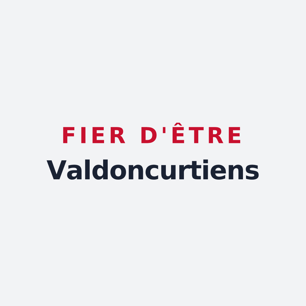 Poster « Fier d'être Valdoncurtiens » — design pour Vaudoncourt