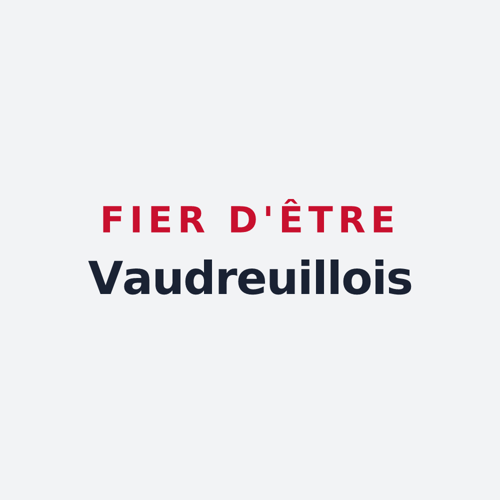 Poster « Fier d'être Vaudreuillois » — design pour Vaudreuille