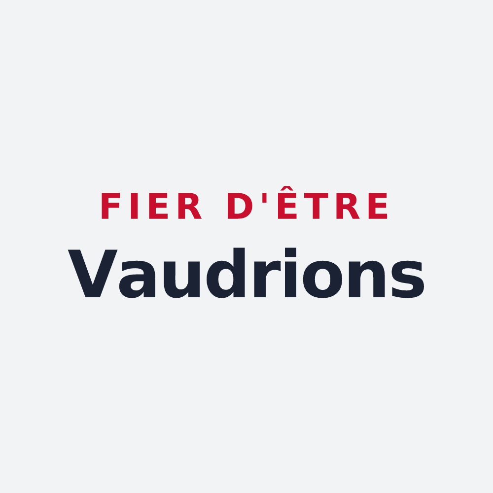 Poster « Fier d'être Vaudrions » — design pour Vaudrey