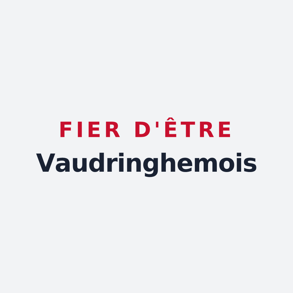 Poster « Fier d'être Vaudringhemois » — design pour Vaudringhem