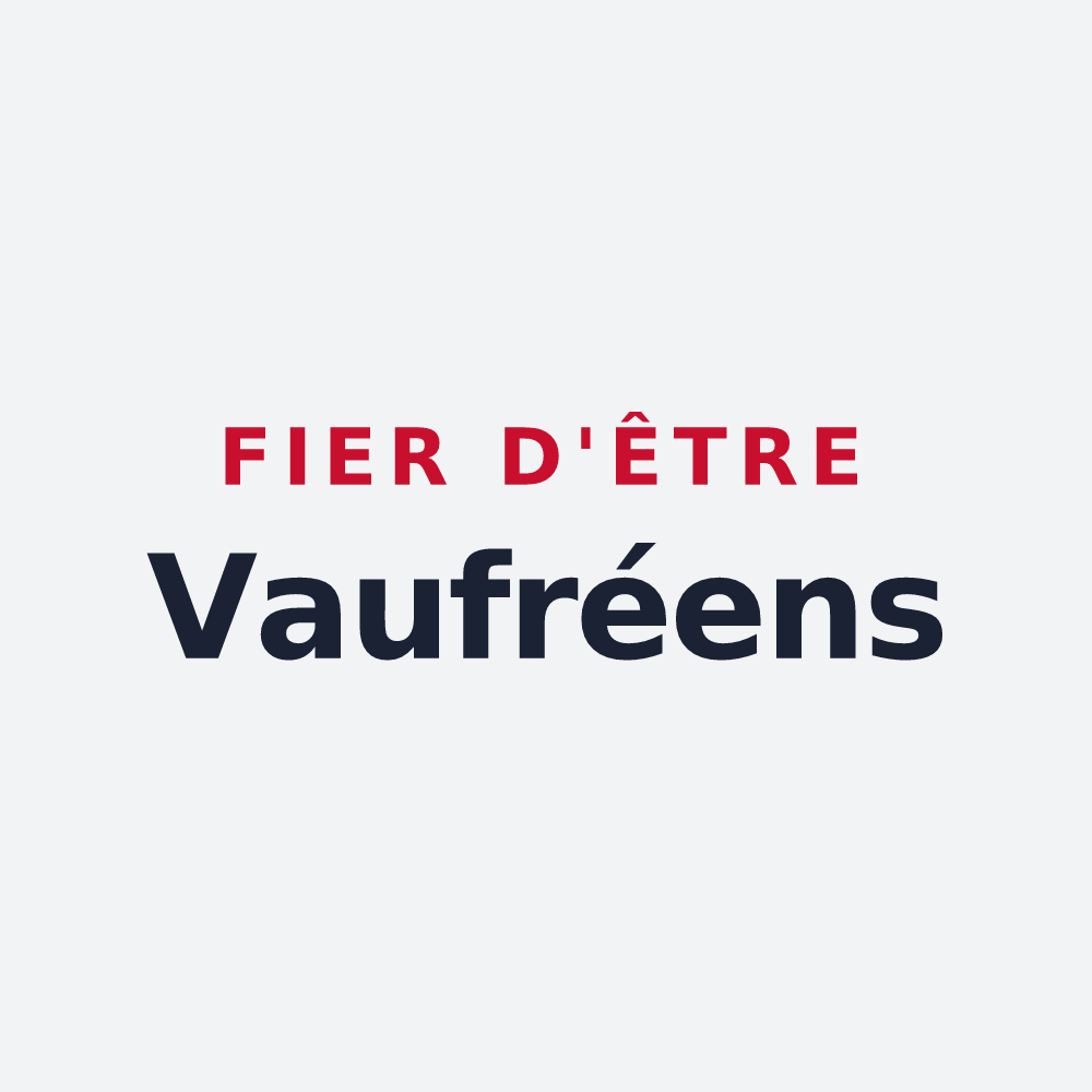 Poster « Fier d'être Vaufréens » — design pour Vaufrey