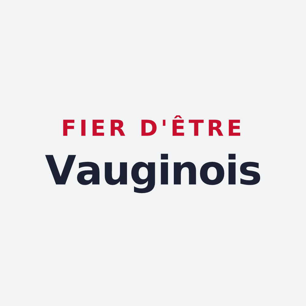 Poster « Fier d'être Vauginois » — design pour Vaugines