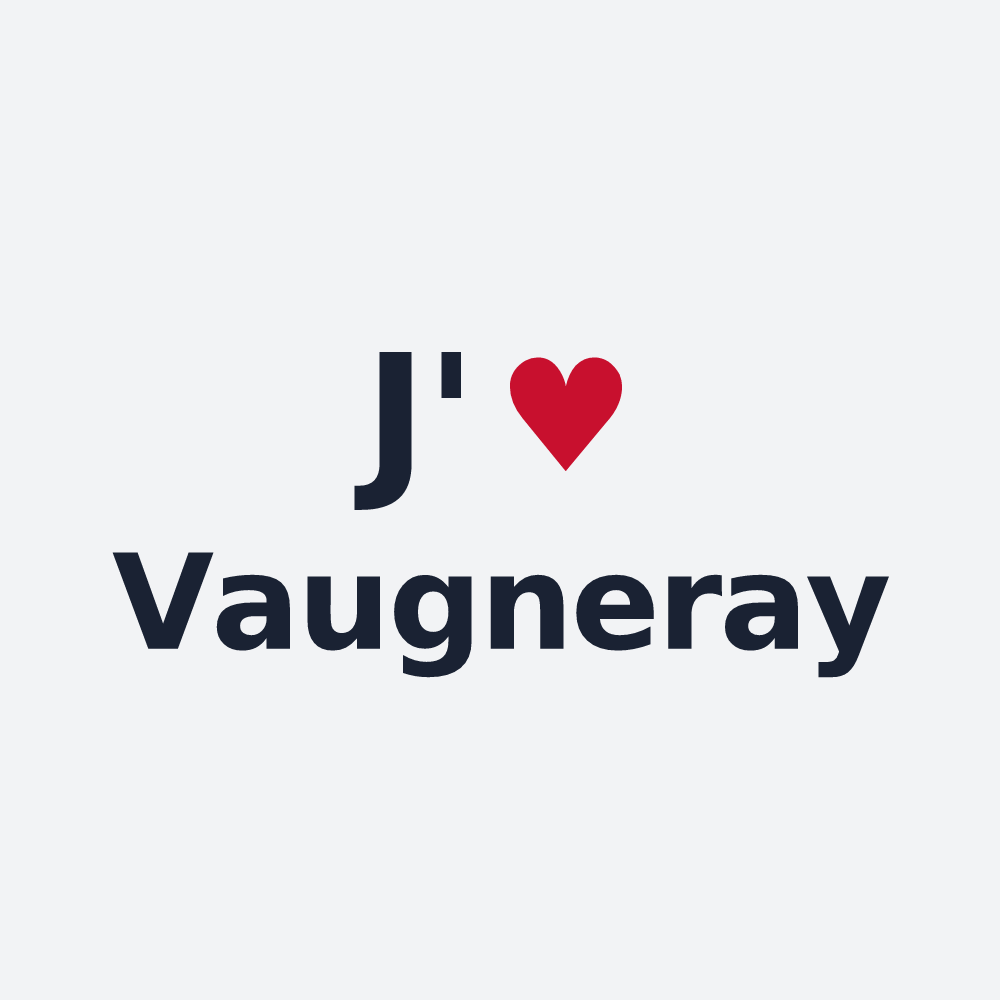Poster personnalisé Vaugneray — design J'aime Vaugneray