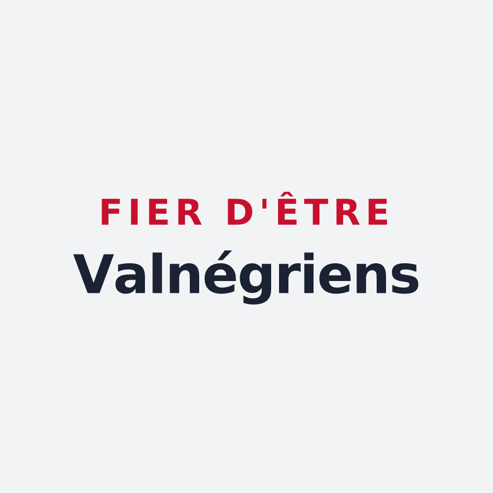 Poster « Fier d'être Valnégriens » — design pour Vaugneray