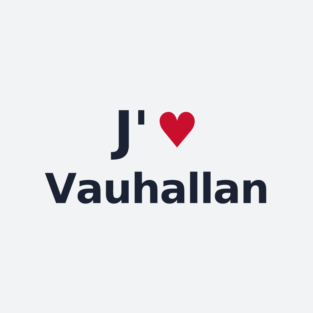 Poster personnalisé Vauhallan — design J'aime Vauhallan