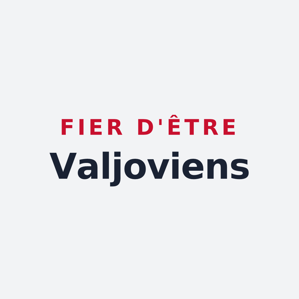 Poster « Fier d'être Valjoviens » — design pour Vaujours