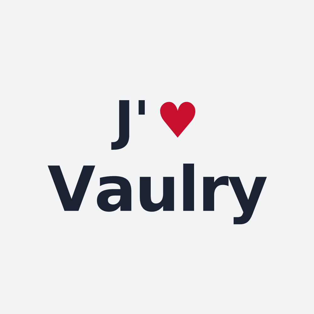 Poster personnalisé Vaulry — design J'aime Vaulry