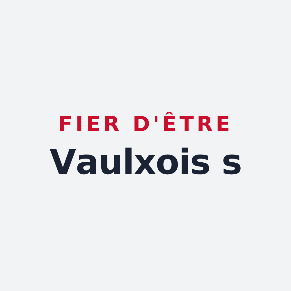 Poster « Fier d'être Vaulxois s » — design pour Vaulx-Milieu