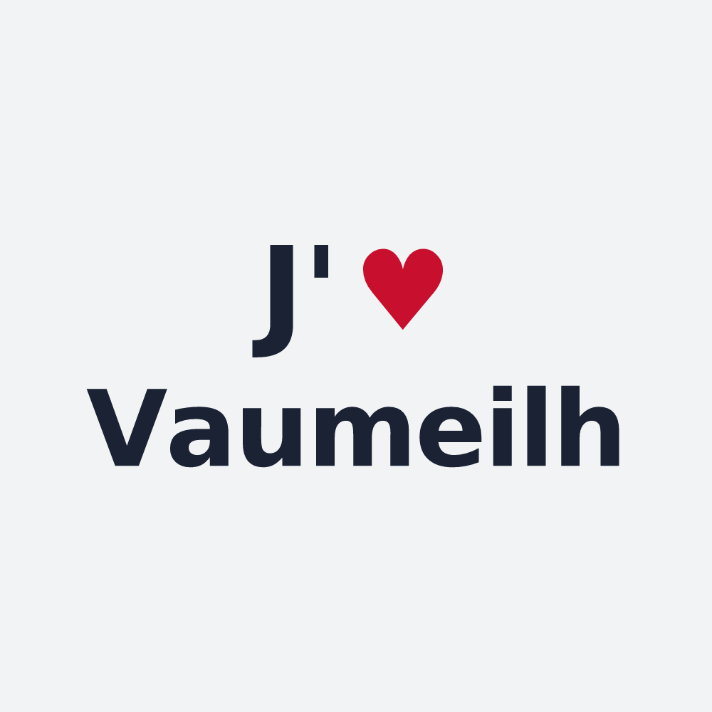 Poster personnalisé Vaumeilh — design J'aime Vaumeilh