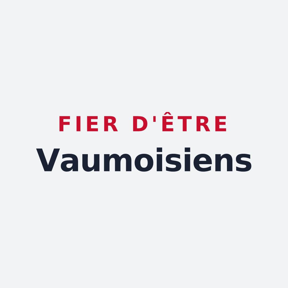 Poster « Fier d'être Vaumoisiens » — design pour Vaumoise