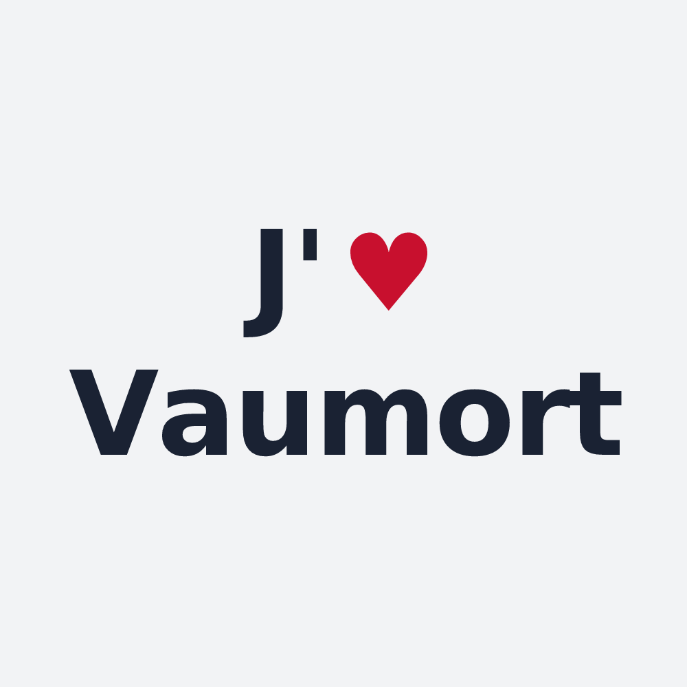 Poster personnalisé Vaumort — design J'aime Vaumort