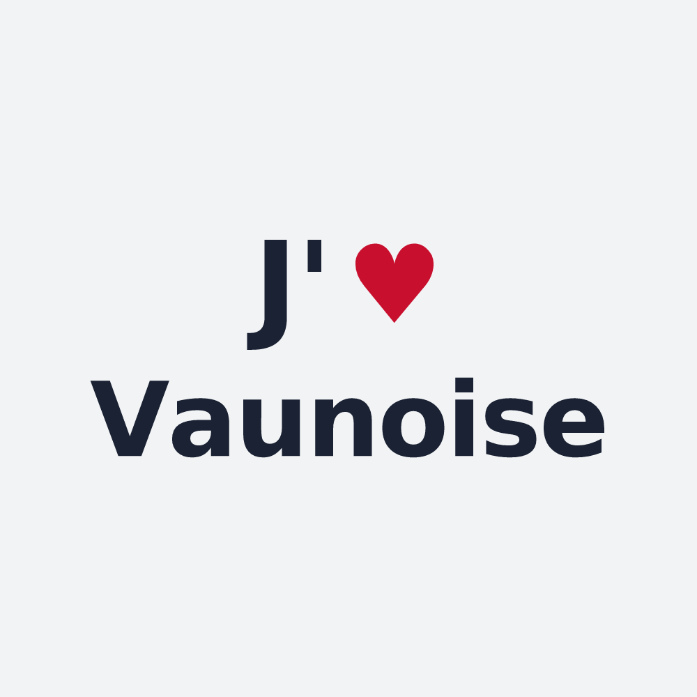 Poster personnalisé Vaunoise — design J'aime Vaunoise
